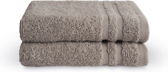 Byrk gastdoek 2 stuks taupe Byrk gastdoek 2 stuks taupe