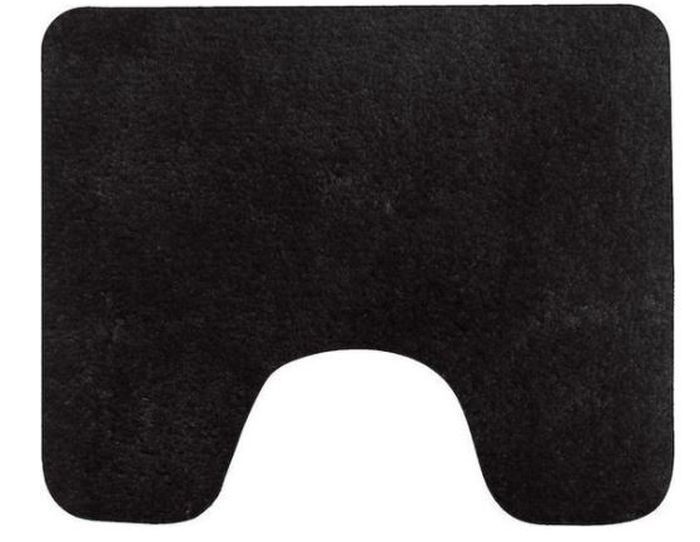 Toiletmat Zwart Caen 60X50cm