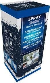 Kerst kunstsneeuw 150ml en sjabloon