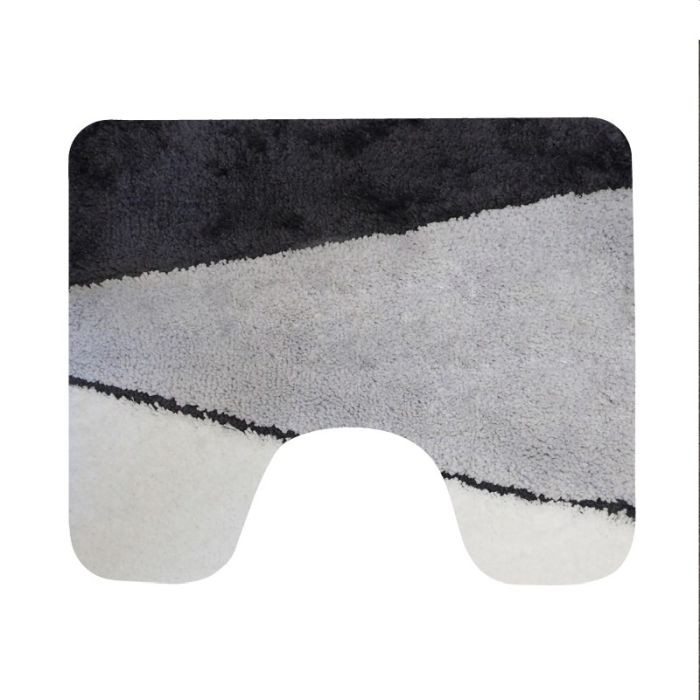 Toiletmat Grijs Dijon 60X50cm Toiletmat Grijs Dijon 60X50cm