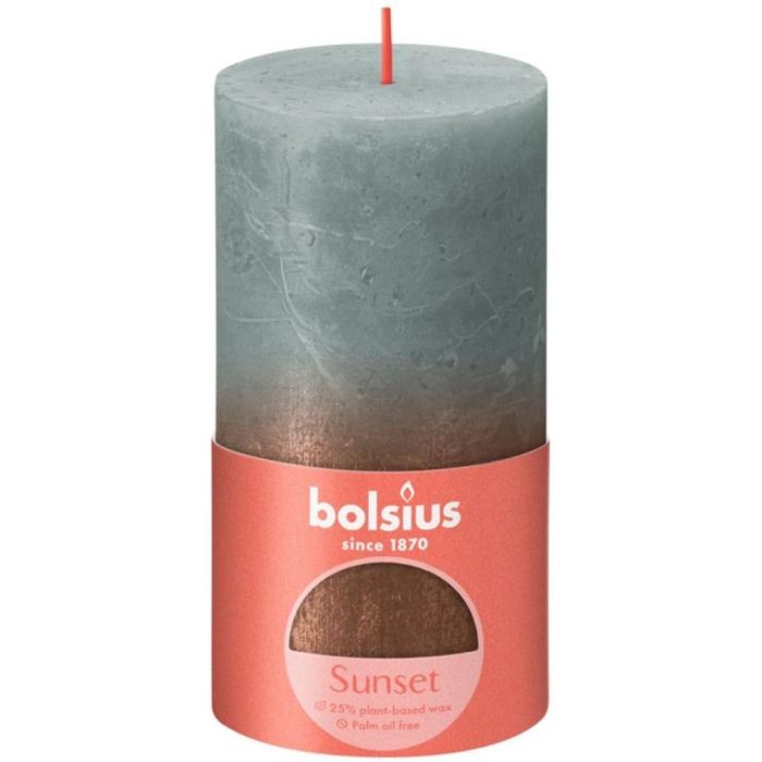Bolsius Kaars Fading Eucalyptus Koper 13x6.8cm Bolsius Kaars Fading Eucalyptus Koper 13x6.8cm
