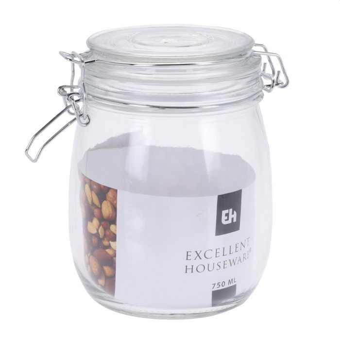 Excellent Houseware Voorraadpot Met Deksel 750Ml Excellent Houseware Voorraadpot Met Deksel 750Ml