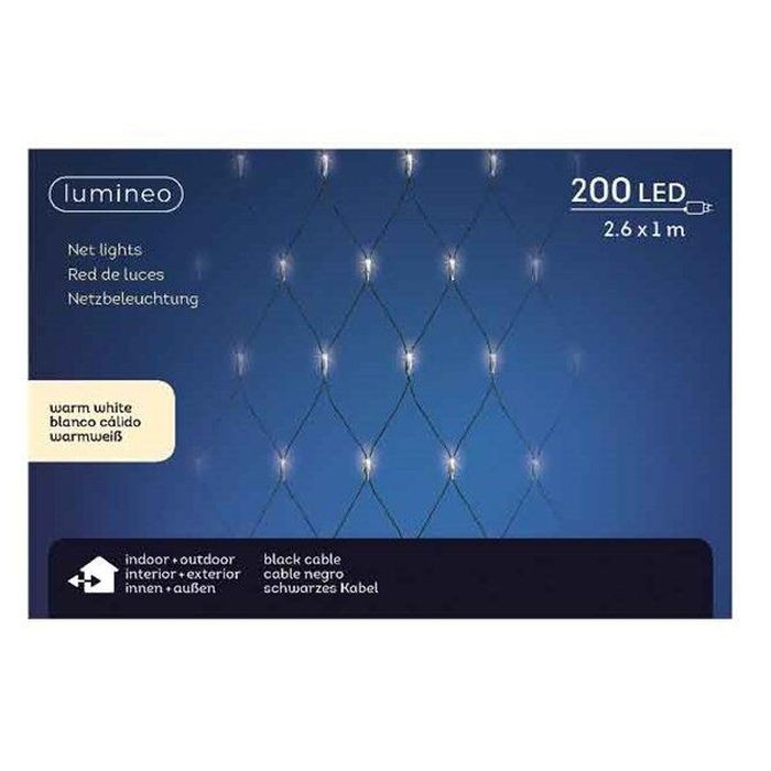 Lumineo Led Net Buiten 200 lampjes 1X2,6 Meter