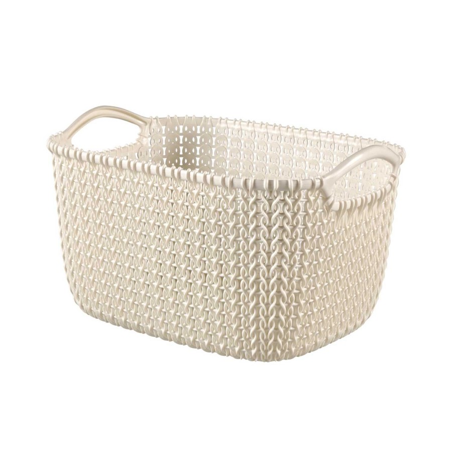 Curver knit mandje s 8 liter wit Curver knit mandje s 8 liter wit