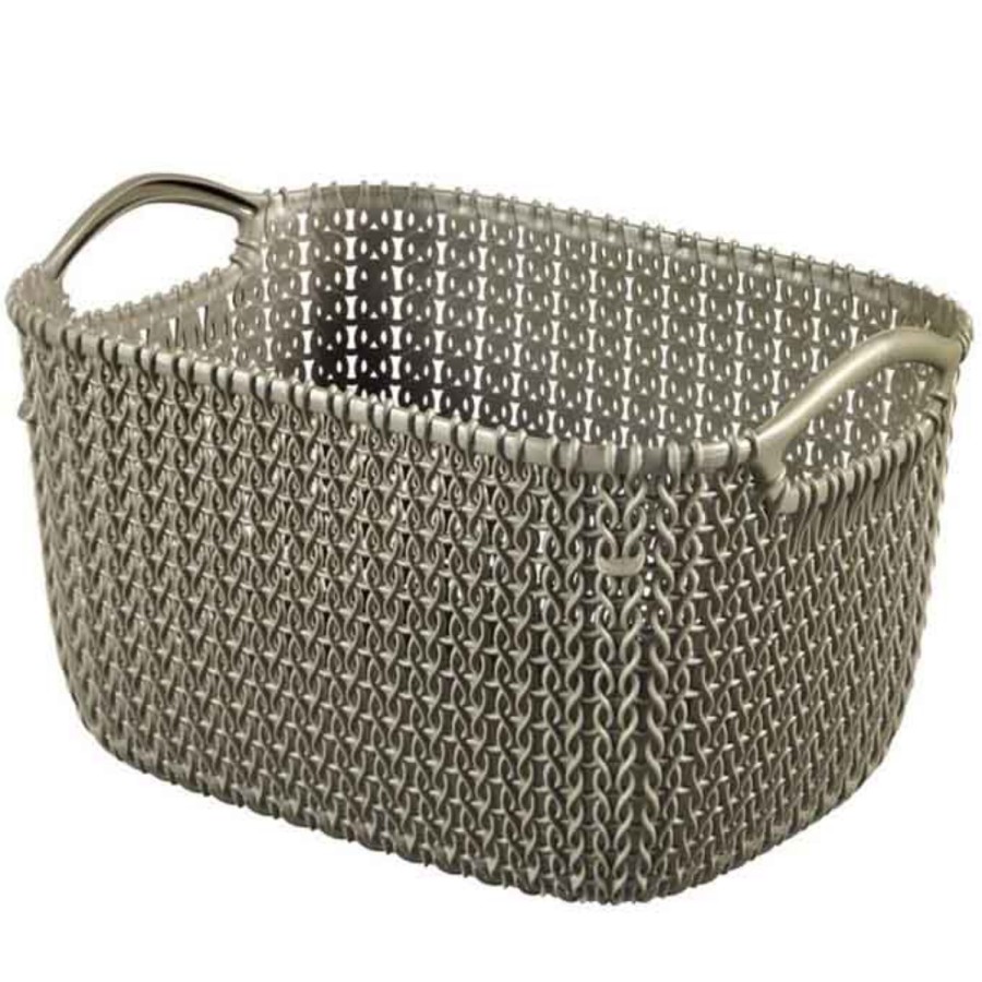 Curver knit mandje 8 liter bruin Curver knit mandje 8 liter bruin
