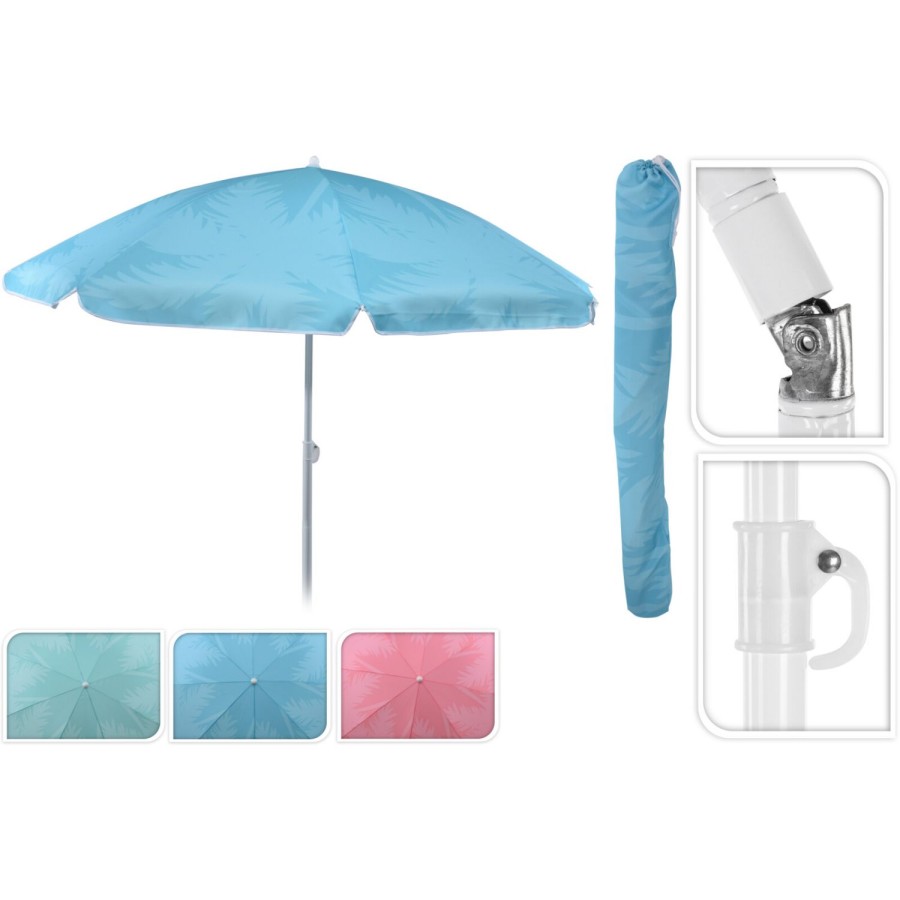 Strandparasol met blad motief 180cm