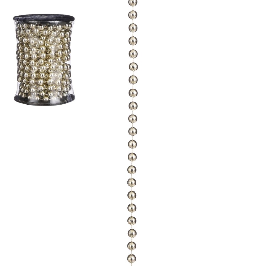 House Of Seasons Kerstslinger Kralen Champagne 500Cm House Of Seasons Kerstslinger Kralen Champagne 500Cm