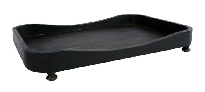 Onderbord Zwart Hout 39X25X6cm Onderbord Zwart Hout 39X25X6cm