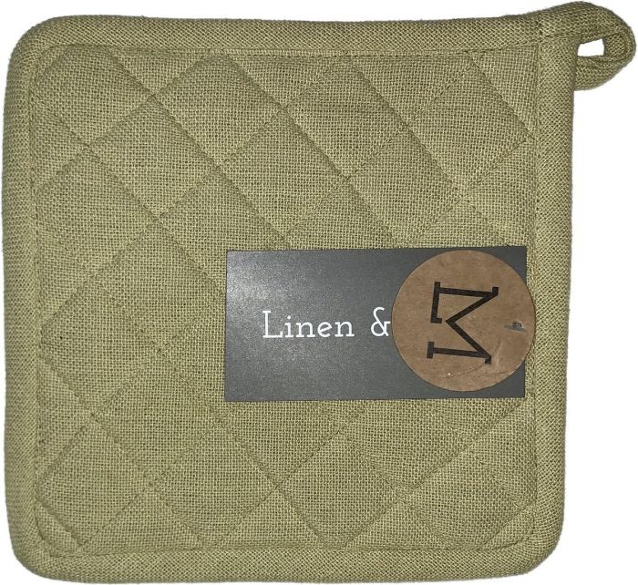 Pannenlap Indi Pampas Yellow 20x20cm Linen And More
