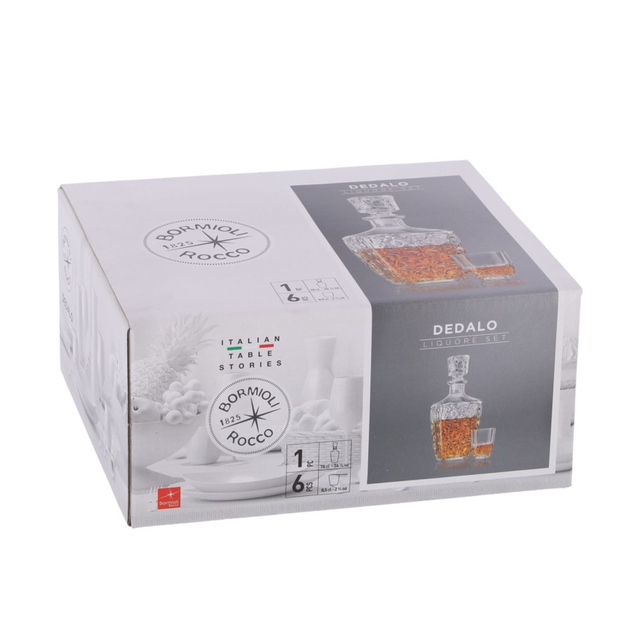 Bormioli rocco dedalo whiskey set 7 delig