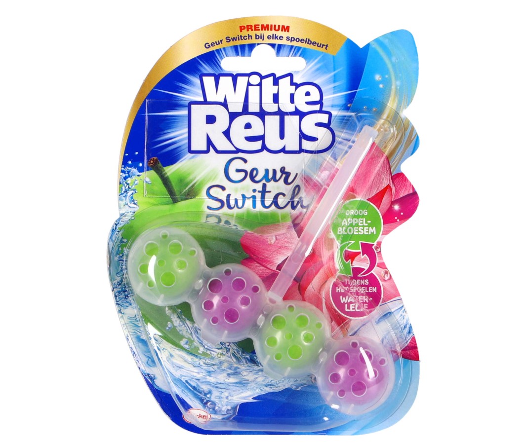 Witte Reus Geurswitch Toiletblok Appelbloesem & Waterlelie
