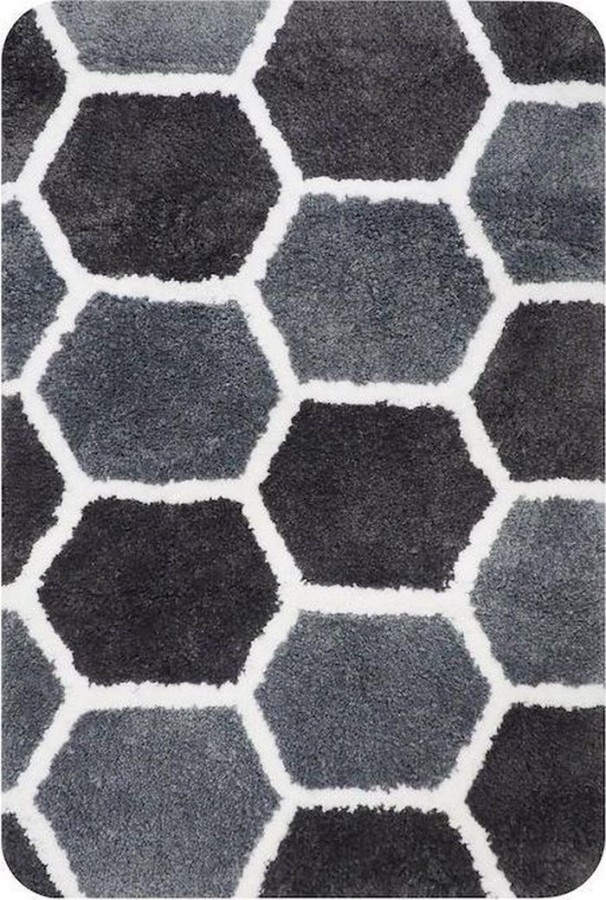Badmat Grijs Rennes 60X90cm Badmat Grijs Rennes 60X90cm