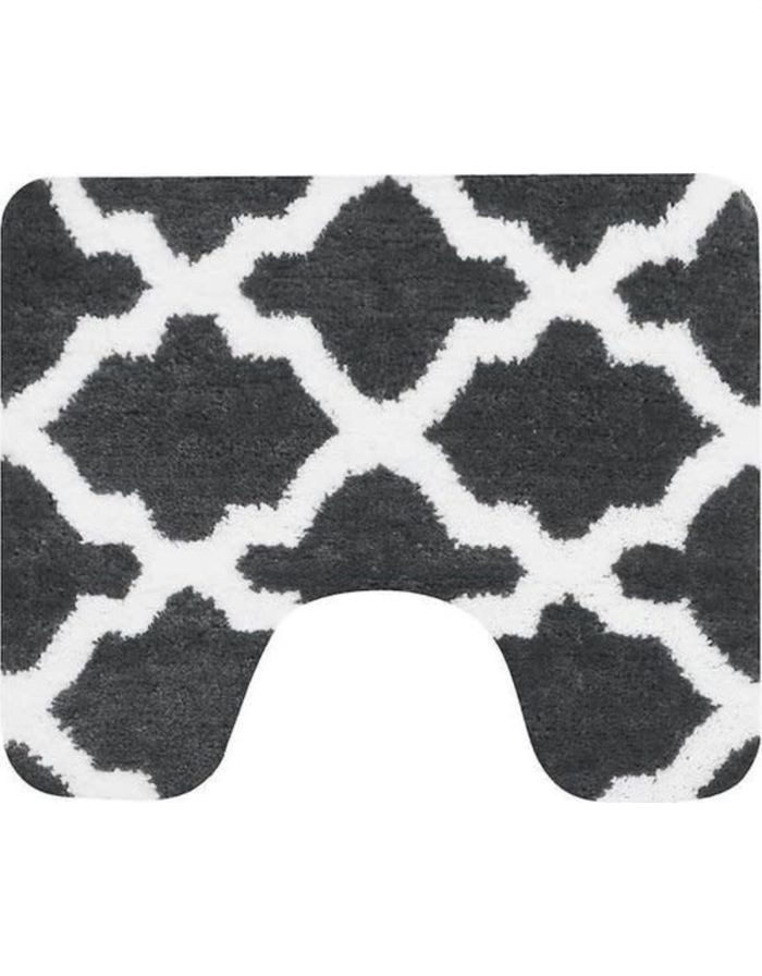 Toiletmat Antraciet Toulon 60X50cm Toiletmat Antraciet Toulon 60X50cm