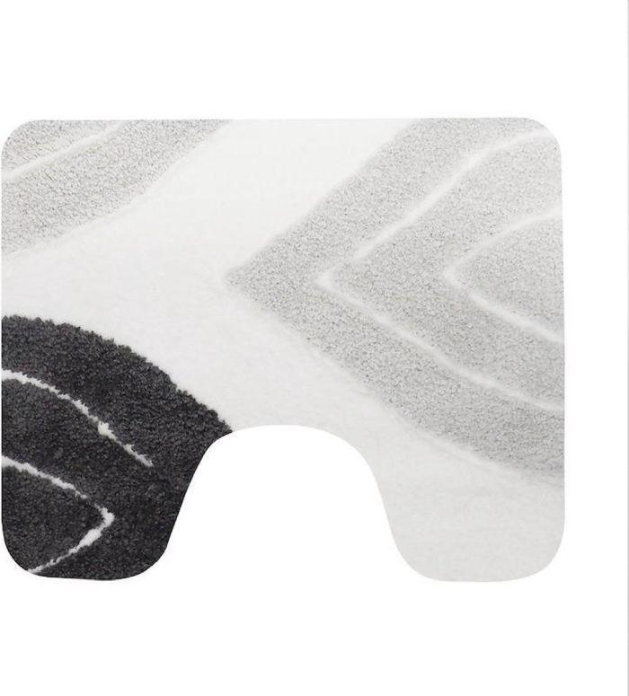 Toiletmat Grijs Paris 60X50cm Toiletmat Grijs Paris 60X50cm