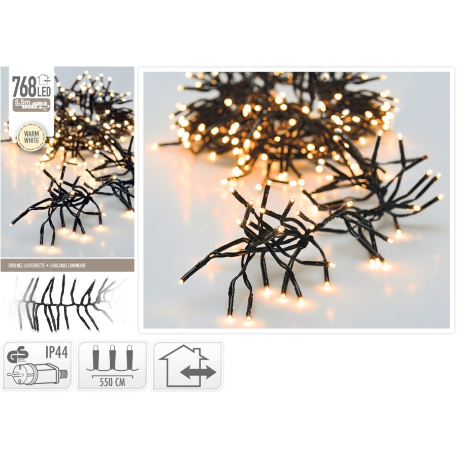 Kerst Led Clusterverlichting 768 Led Warm