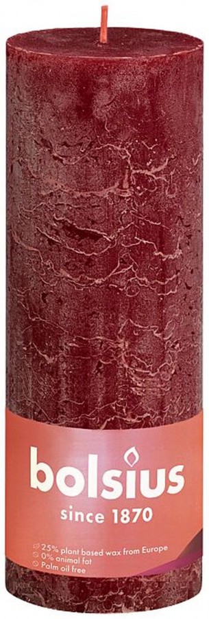 Bolsius Kaars 190X68mm Donker Rood