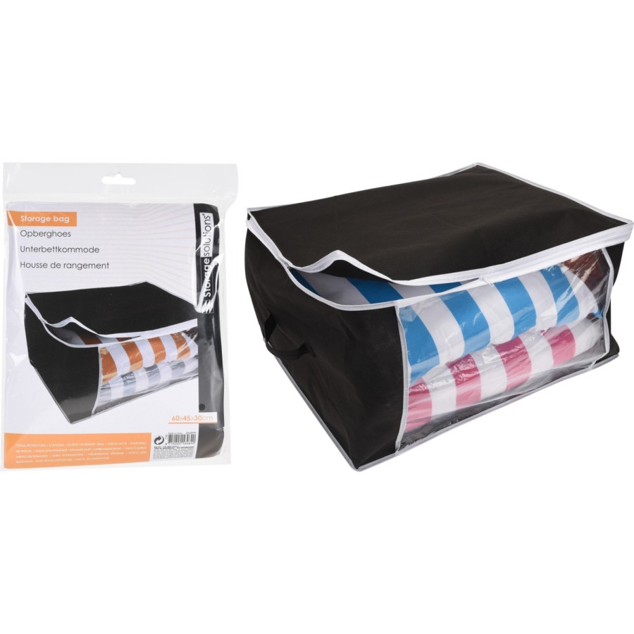 Opberghoes 60x45x30Cm Zwart Opberghoes 60x45x30Cm Zwart