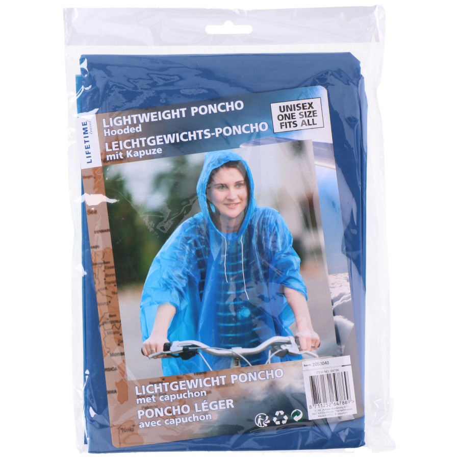 Lifetime Travel Poncho Met Capuchon