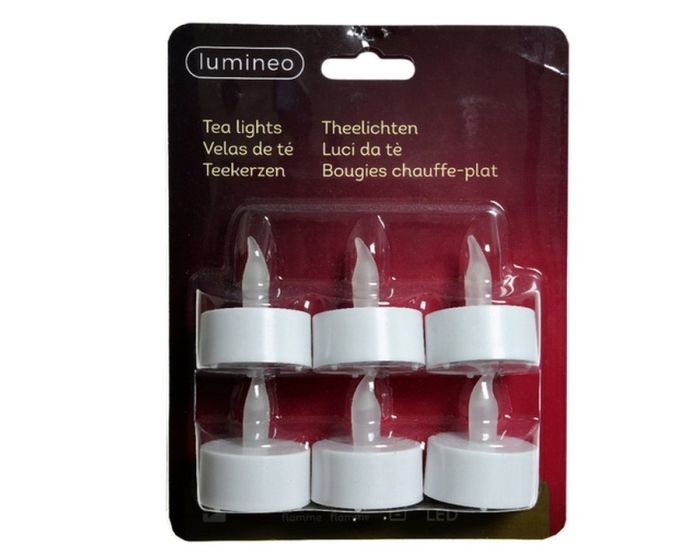 Lumineo Led Theelicht Set 6 Lumineo Led Theelicht Set 6