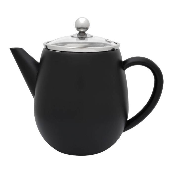Bredemeijer Theepot 1,1L Duet Eva Mat Zwart