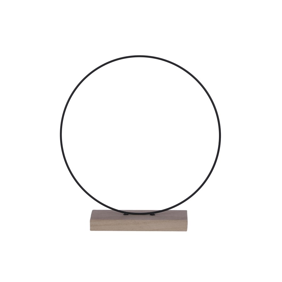 Mica Decorations Cirkel Zwart 7x30Cm