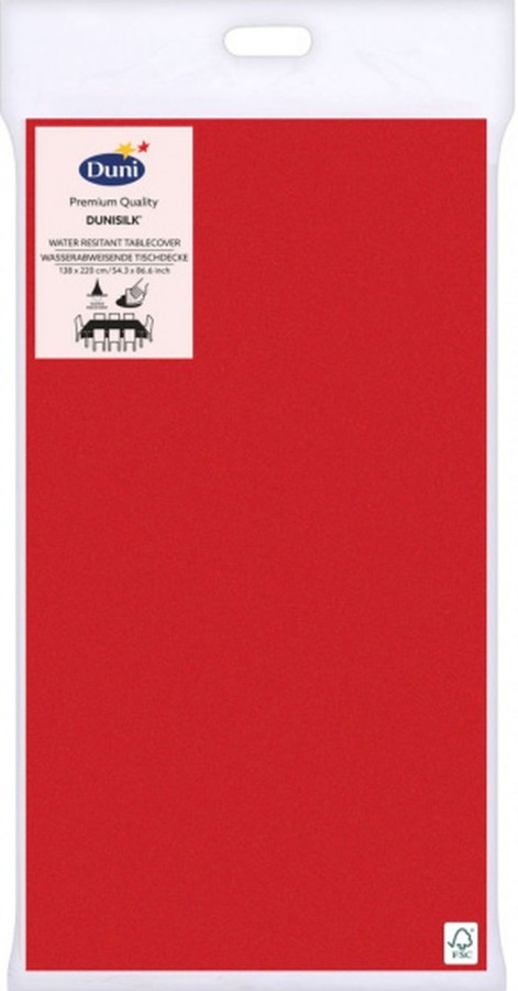 Tafellaken duni Rood 138X220cm