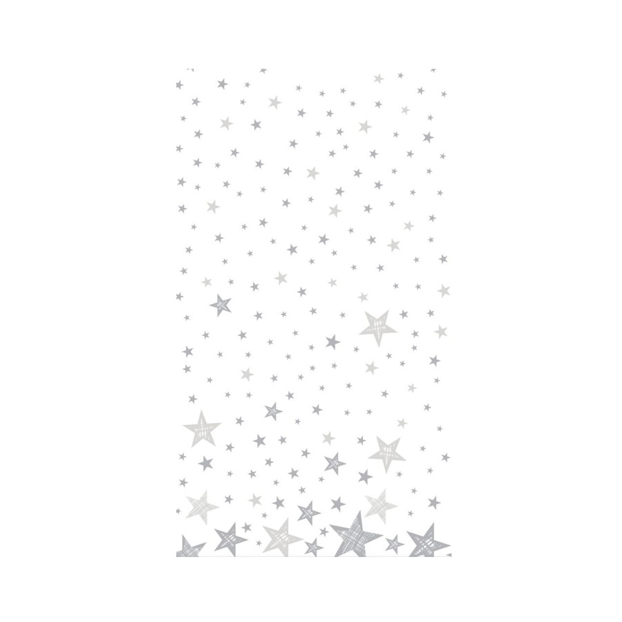 Kerst Tafellakken Shining Star White 138x220Cm Duni Kerst Tafellakken Shining Star White 138x220Cm Duni
