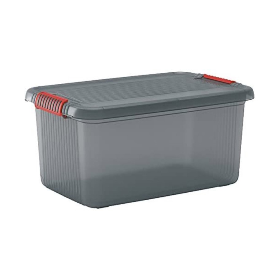 Kis k latch box l opbergbox met deksel 43l transparant Kis k latch box l opbergbox met deksel 43l transparant