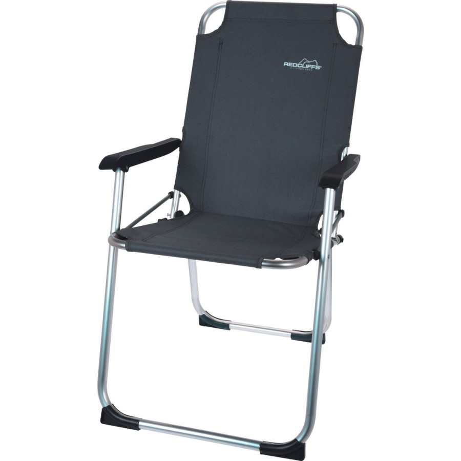 Redcliffs Campingstoel aluminium Donker Grijs 67x53x90Cm Redcliffs Campingstoel aluminium Donker Grijs 67x53x90Cm