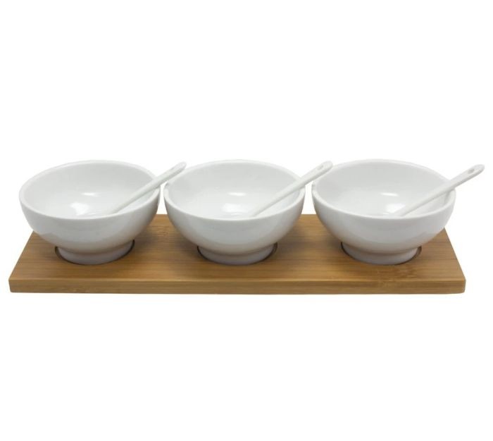 Aperitief Set 7 Delig Hout Plank Aperitief Set 7 Delig Hout Plank