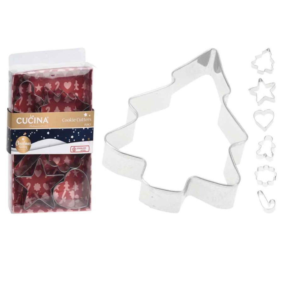 La Cucina Kerst Uitsteekvormset 6 Stuks Kerst