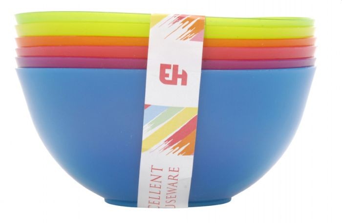 Schalenset plastic 6 Kleuren Schalenset plastic 6 Kleuren
