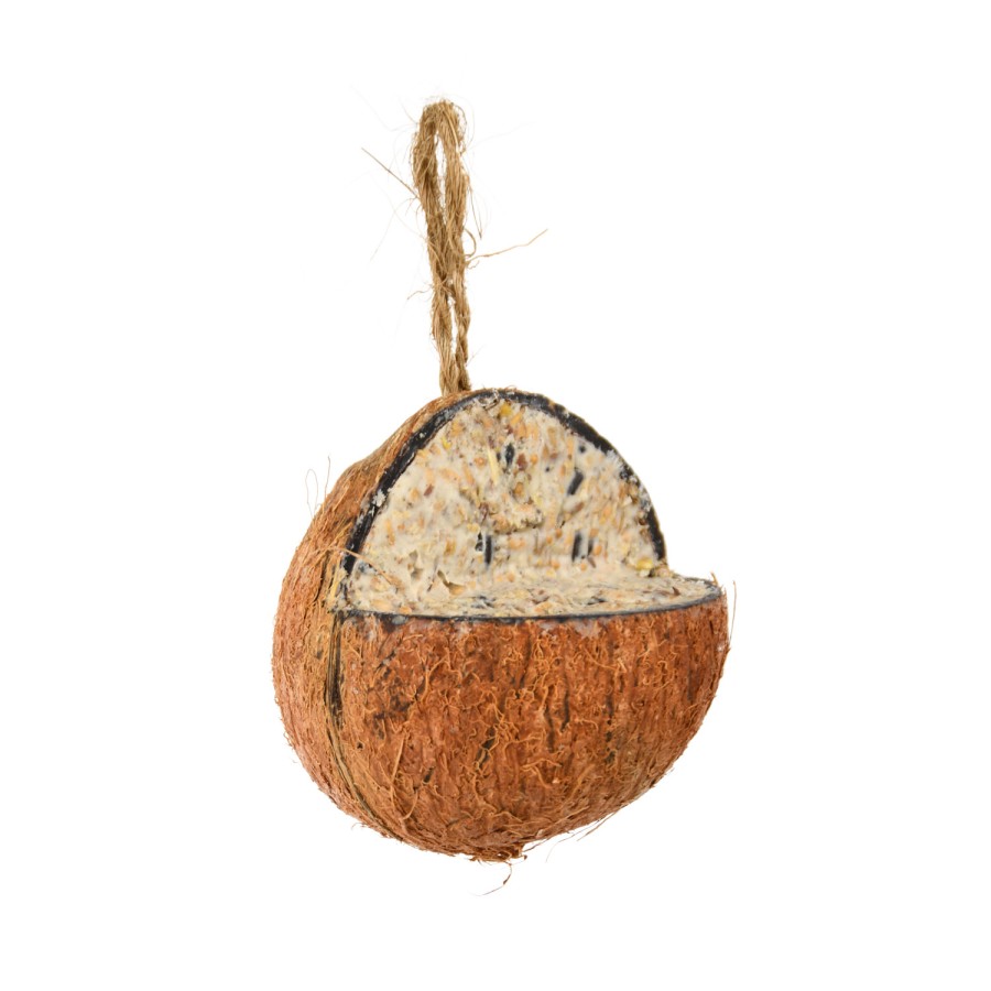 Esschert Design Gevulde Kokosnoot Aan Touw