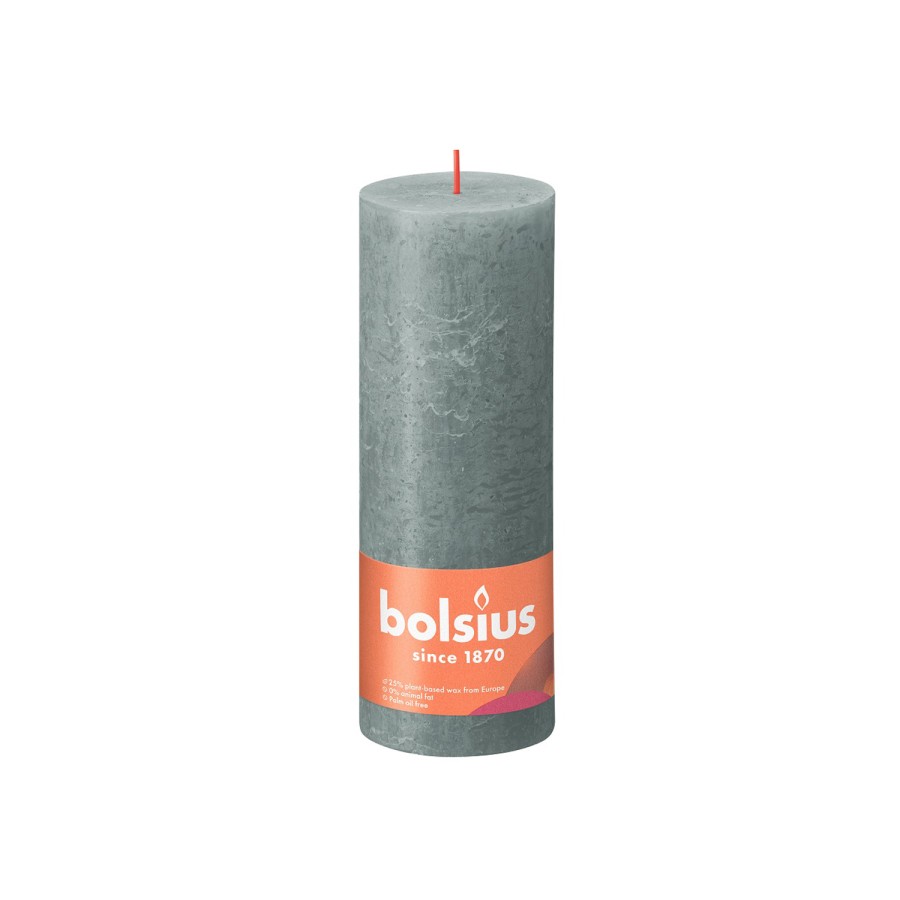 Bolsius kaars 190x68mm eucalyptusgroen