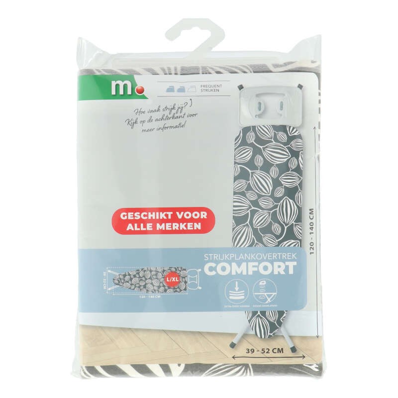 Strijkplankhoes Comfort Almond L-XL Maat 100-125Cm Strijkplankhoes Comfort Almond L-XL Maat 100-125Cm