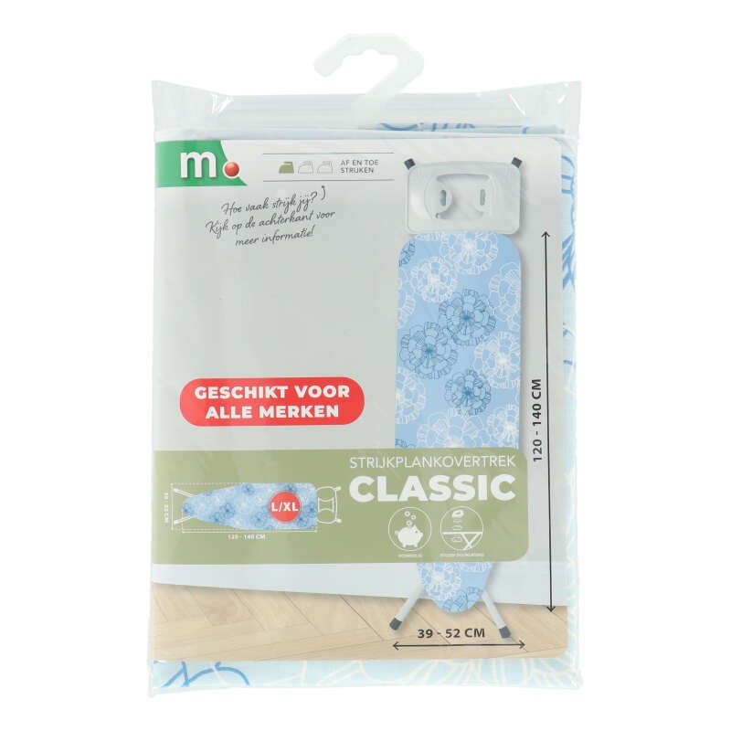 Strijkplankhoes Classic 100x125Cm Maat L - XL Strijkplankhoes Classic 100x125Cm Maat L - XL