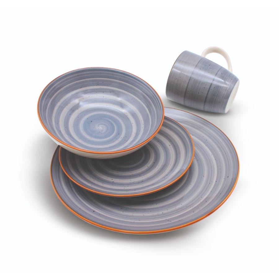 Servies set 16 delig grijs Servies set 16 delig grijs