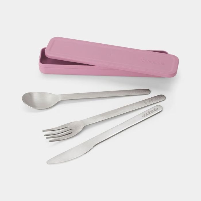 Brabantia Make En Take Bestekset 3 Delig Lilac Pink