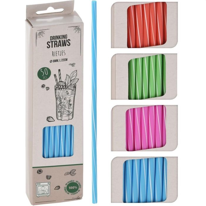 Rietjes Plastic 50 Stuks