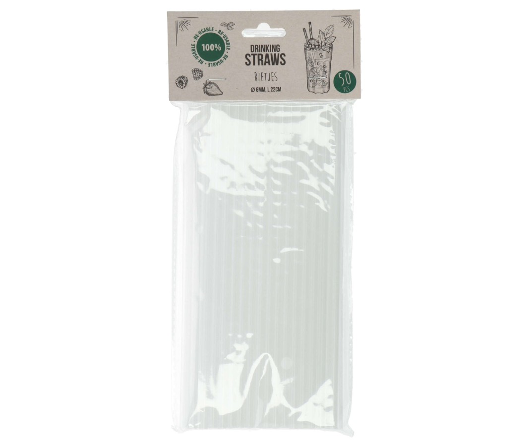Rietjes Plastic 50 Stuks