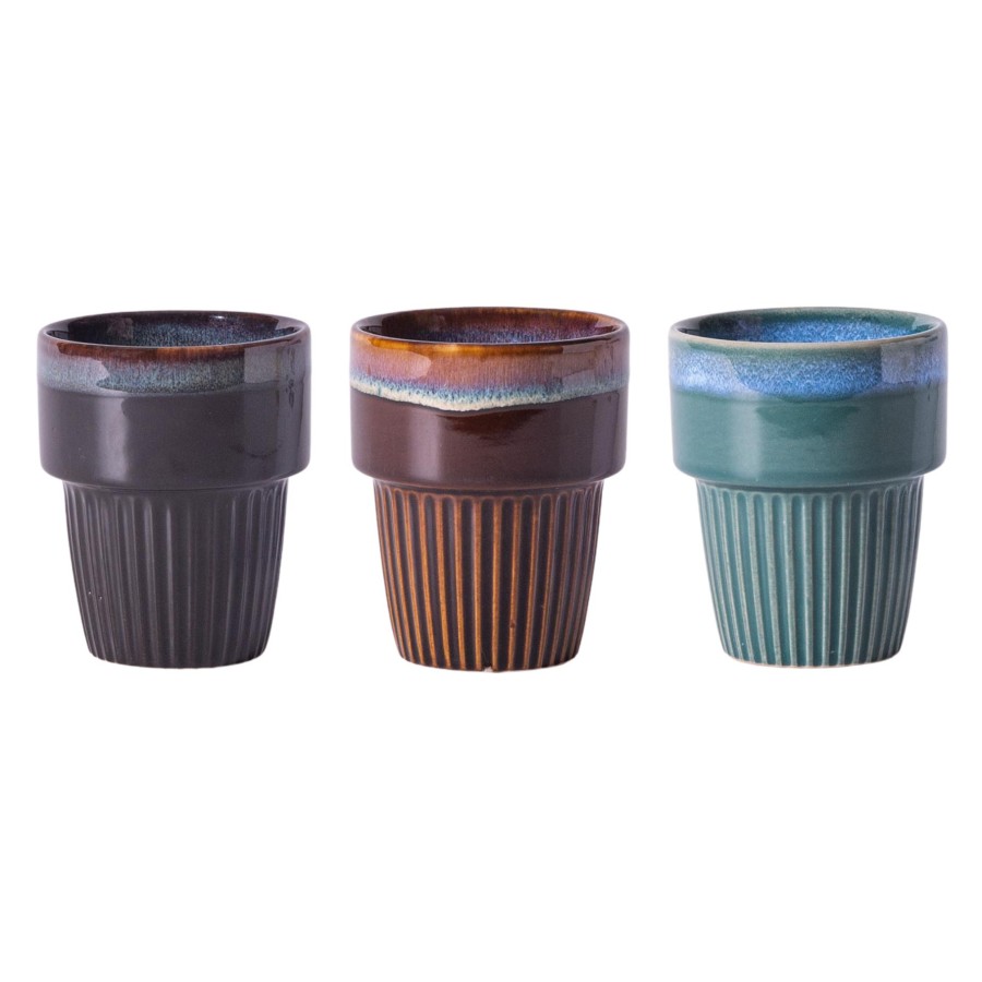 Koffiemok 'rib' 7,5 Cm 200Ml