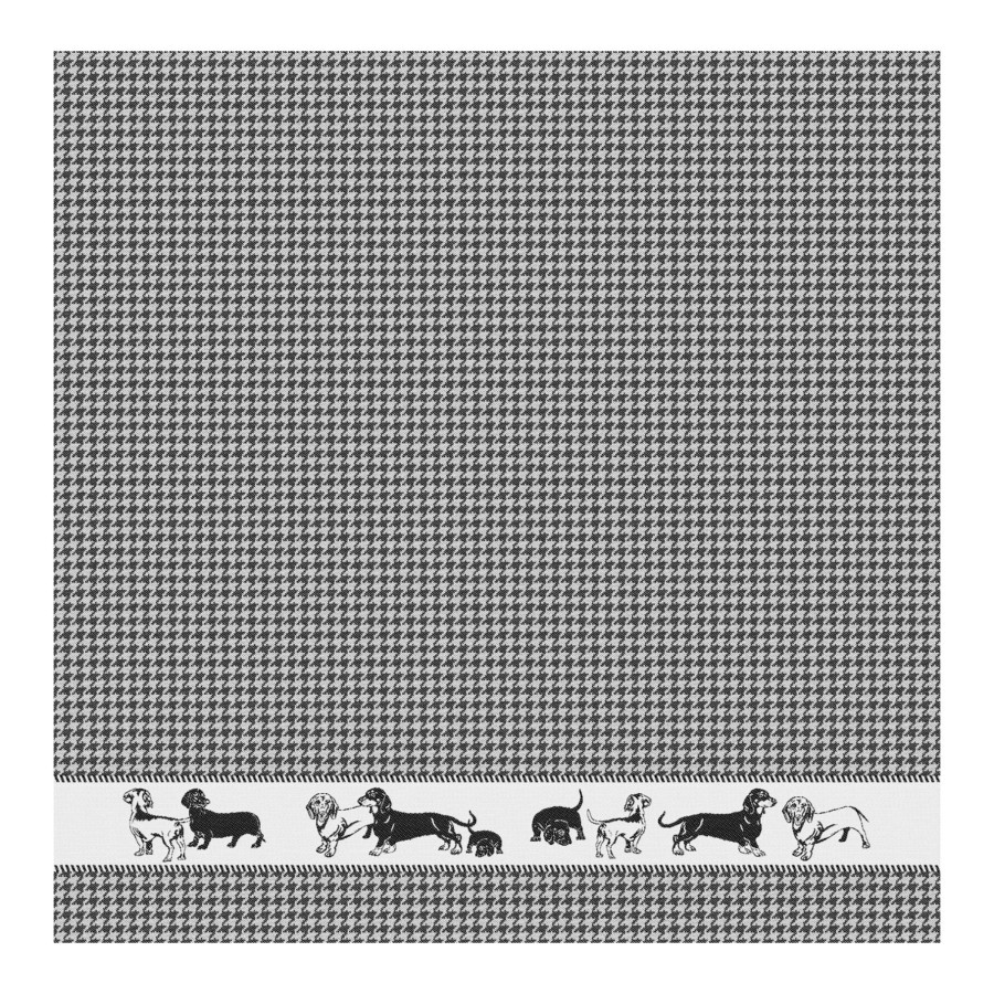 Ddddd Theedoek Saar 60x65 Black