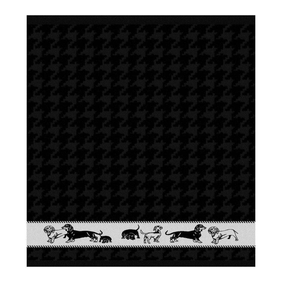 Ddddd Keukendoek Saar 50x55 Black