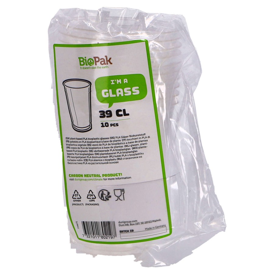Duni Plastic Glazen 39cl 10 Stuks