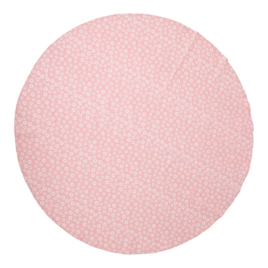 Daisy Flowers Tafelkleed Textiel Roze Rond 160 Cm