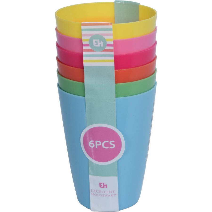 Excellent Houseware - Beker set van 6 - 270 ml