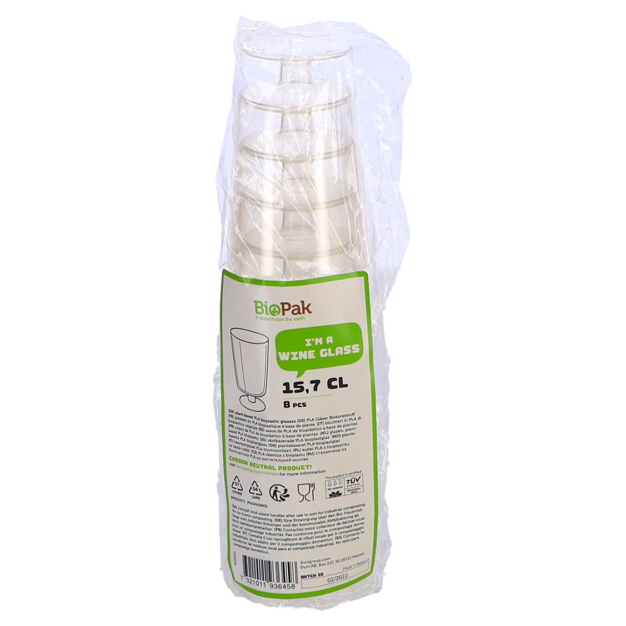 Duni Plastic Wijnglazen 15,7cl 8 Stuks