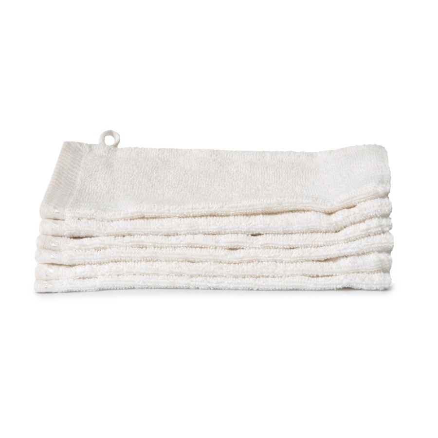 Washandjes Set (6 Stuks) 16x21 Wit Ten Cate 100% Katoen