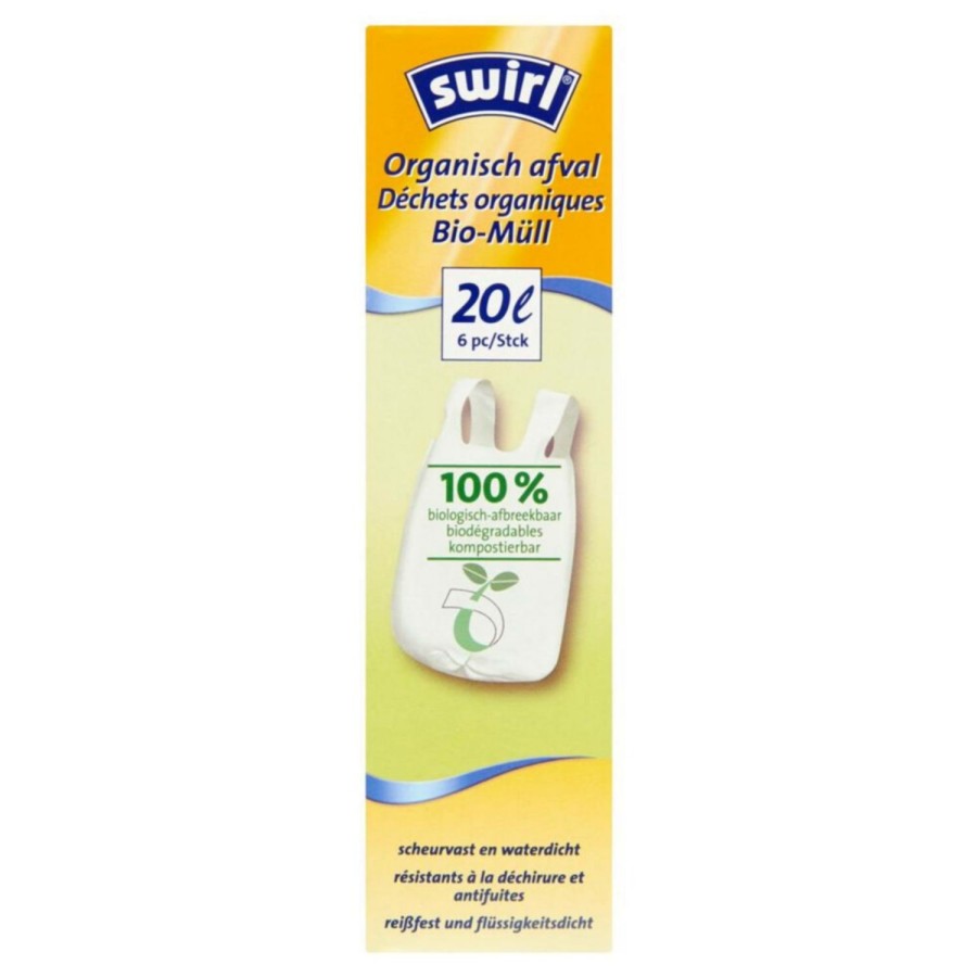 Swirl Bio Pedaalemmerzakken Handvat 20L 6 Stuks Swirl Bio Pedaalemmerzakken Handvat 20L 6 Stuks