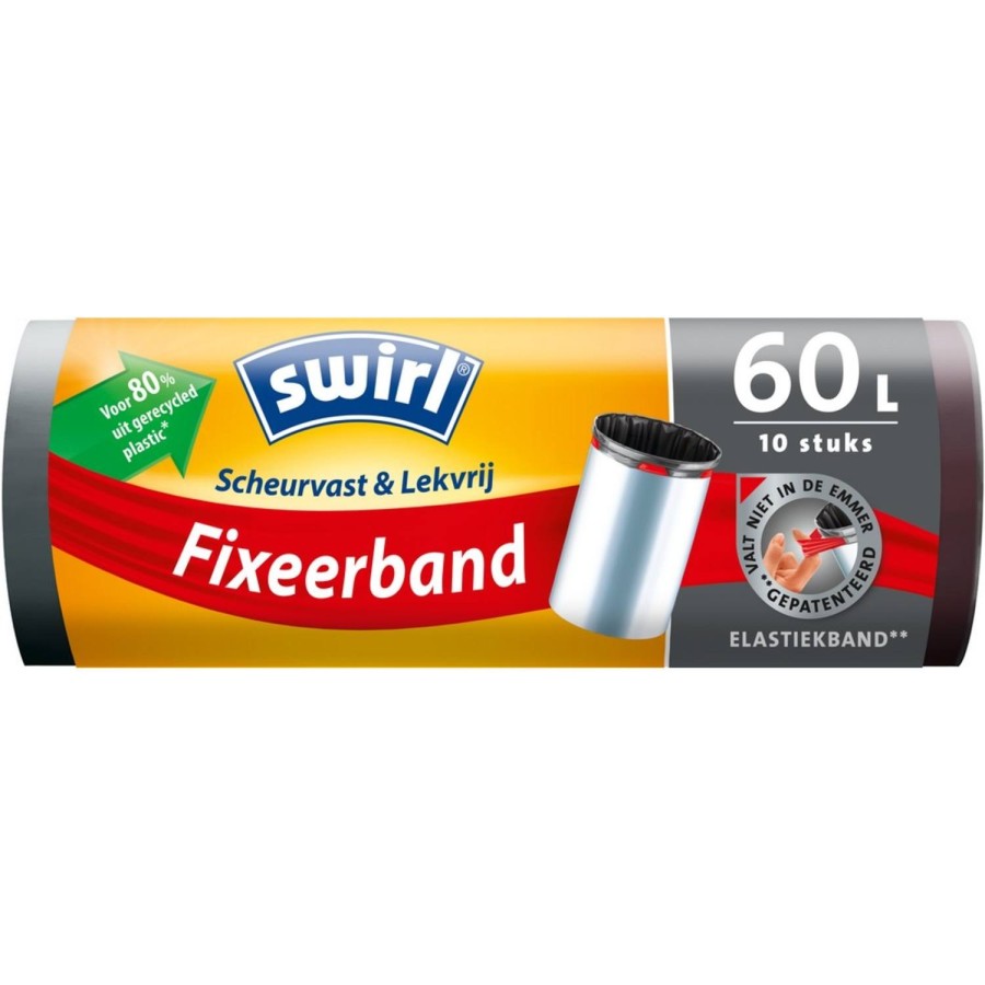 Swirl Pedaalemmerzak Met Fixeerband 60L 10 Stuks Swirl Pedaalemmerzak Met Fixeerband 60L 10 Stuks